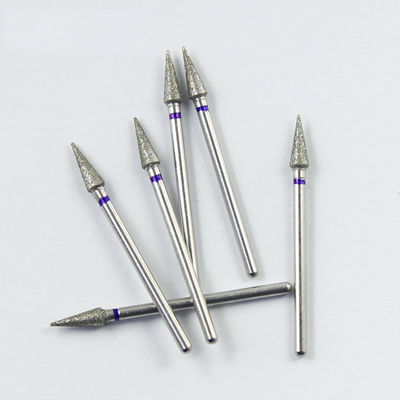 Diamond Coated Burr Set Polishing HP Low Speed Burr Grinding Polishing Needle Shape Head